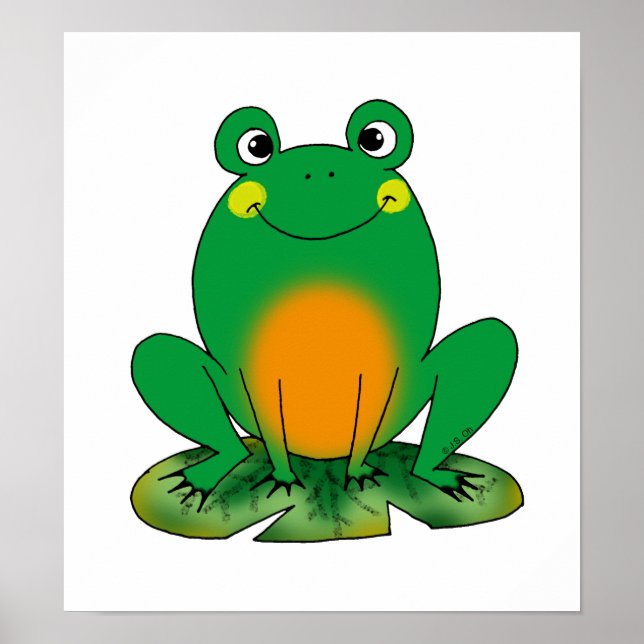 Green frog poster (Front)