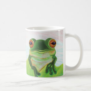 Green Frog Relaxing in the pond  Coffee Mug