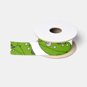 Green Frog Satin Ribbon