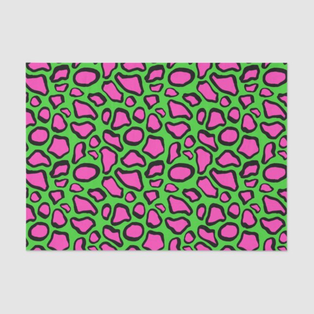 Green Frog Skin Pattern Print  Tissue Paper (Front)