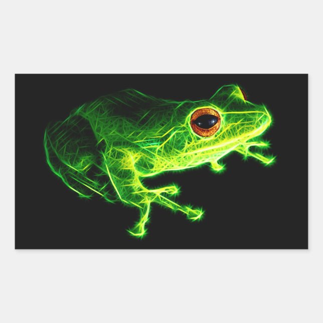 Green Frog Sticker (Front)