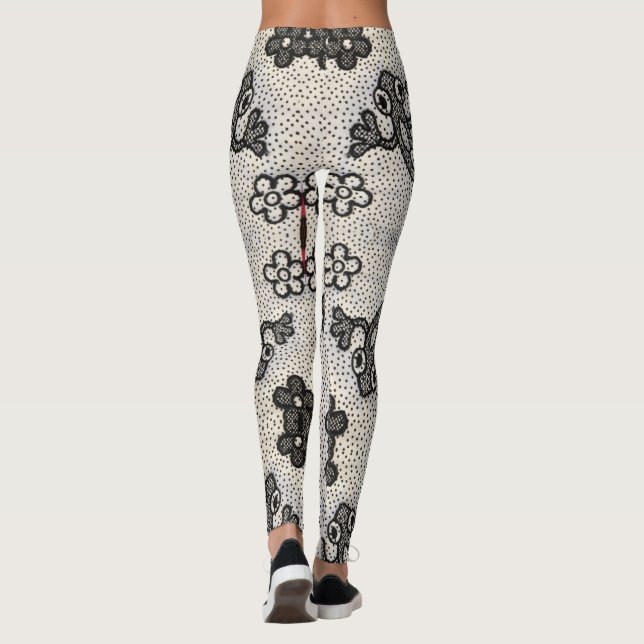 Green Frog Stylish Boho  Leggings (Back)
