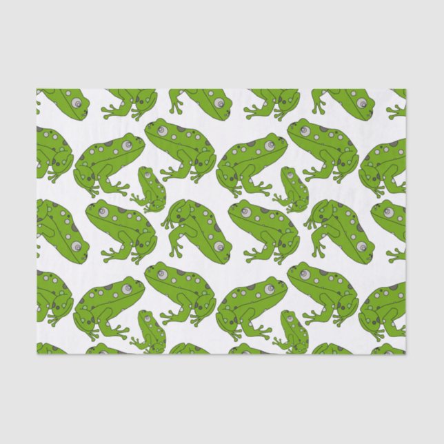 Green Frog Tissue Paper (Front)