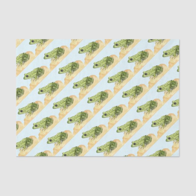 Green Frog Tissue Paper (Front)