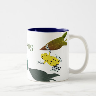 Green Frog Two-Tone Coffee Mug