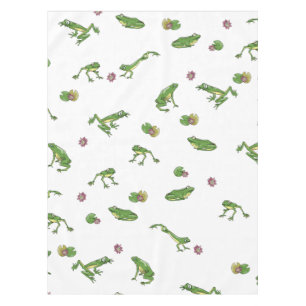 Green Frogs Tablecloth