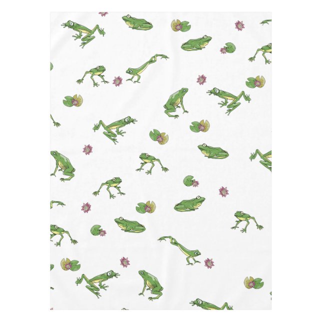 Green Frogs Tablecloth (Front)