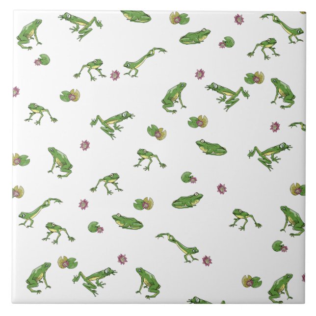 Green Frogs Tile (Front)