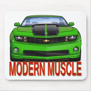 GREEN_FRONT_CAMARO.png Mouse Pad