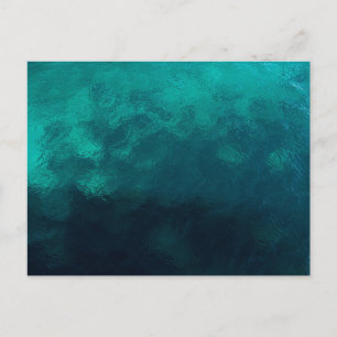 Green Frosted Glass Texture Postcard