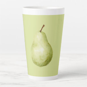 Green Fruit Pear Latte Mug