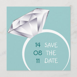 Green Fun Bold Ring Save the Date