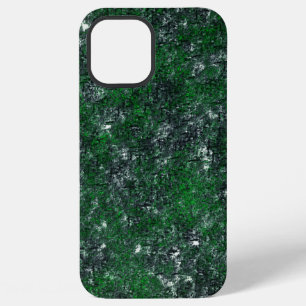 Green fungus upon whitish grey rock or tree trunk  iPhone 12 pro max case