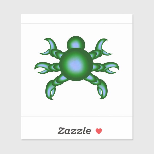 Green futuristic creature digital art (Sheet)