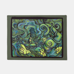 Green Gaia Goddess Nature Lovers Pagan Witch       Doormat