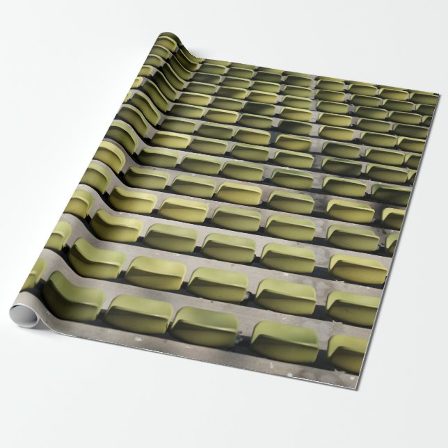 Green gang chairs wrapping paper (Unrolled)