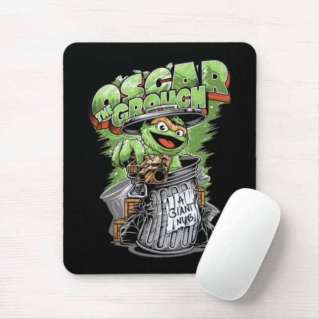 Green Garbage Monster  Mouse Pad (With Mouse)