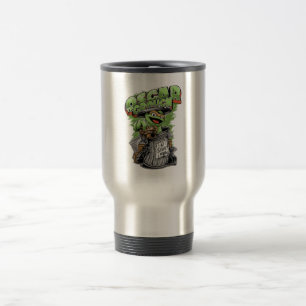 Green Garbage Monster Travel Mug