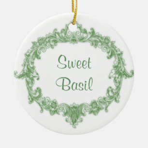Green Garden Marker Ceramic Ornament