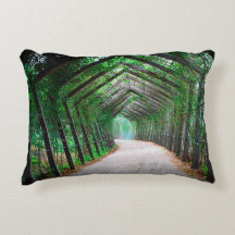Green Garden Pathway Lumbar Design Coussin