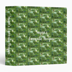 Green Garden Tomatoes On Vine Personalized Recipe Binder