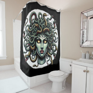 Green Gazing Medusa Head full of Snakes