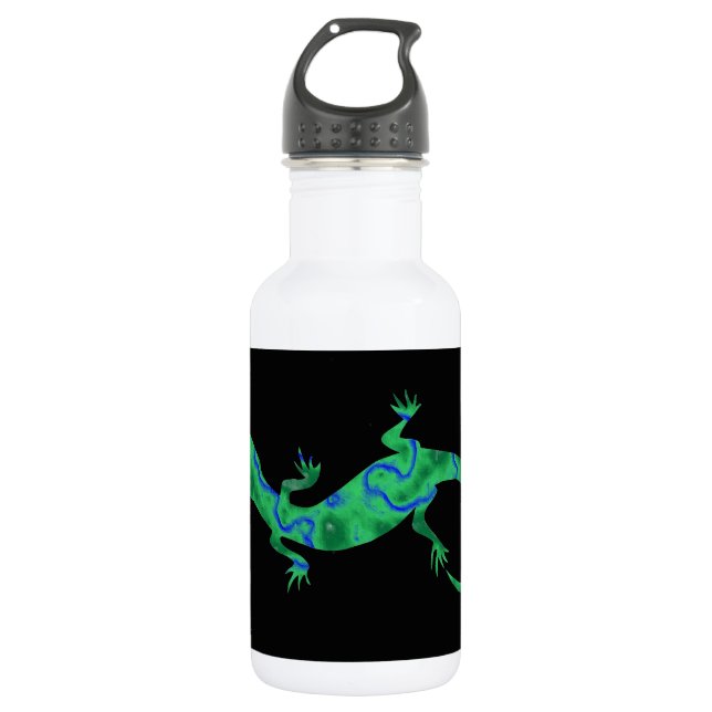 Green Gecko 532 Ml Water Bottle (Front)