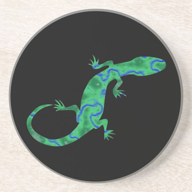 Green Gecko Coaster (Front)