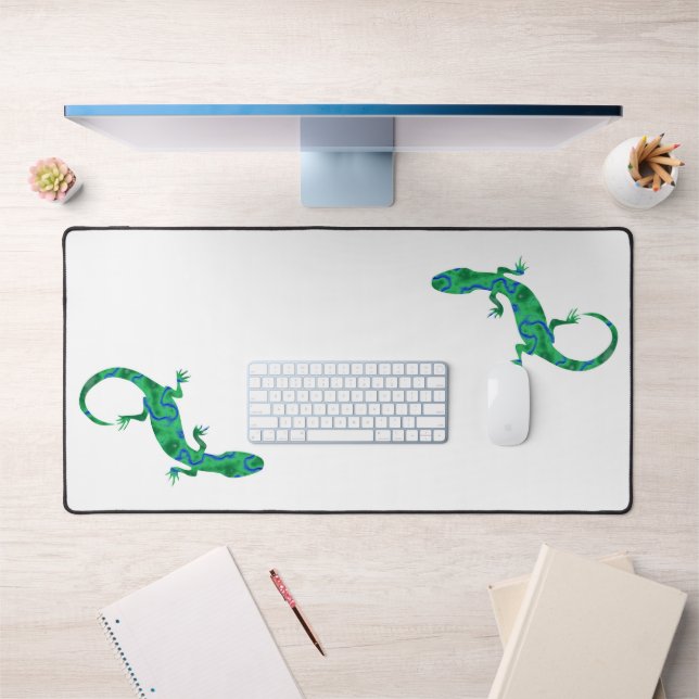 Green Gecko Desk Mat (Office 1)