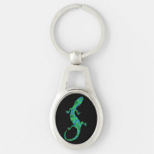 Green Gecko Keychain