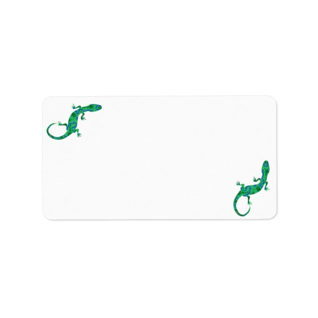Green Gecko Label (Front)