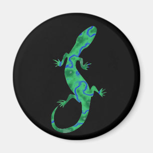 Green Gecko Magnet