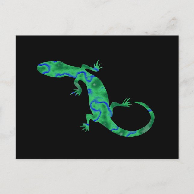 Green Gecko Postcard (Front)