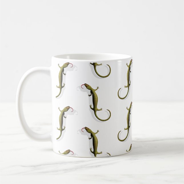 Green Geckos Coffee Mug (Left)