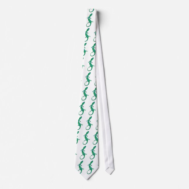 Green Geckos Tie (Front)