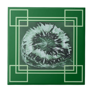 Green Gem Geometrics Tile