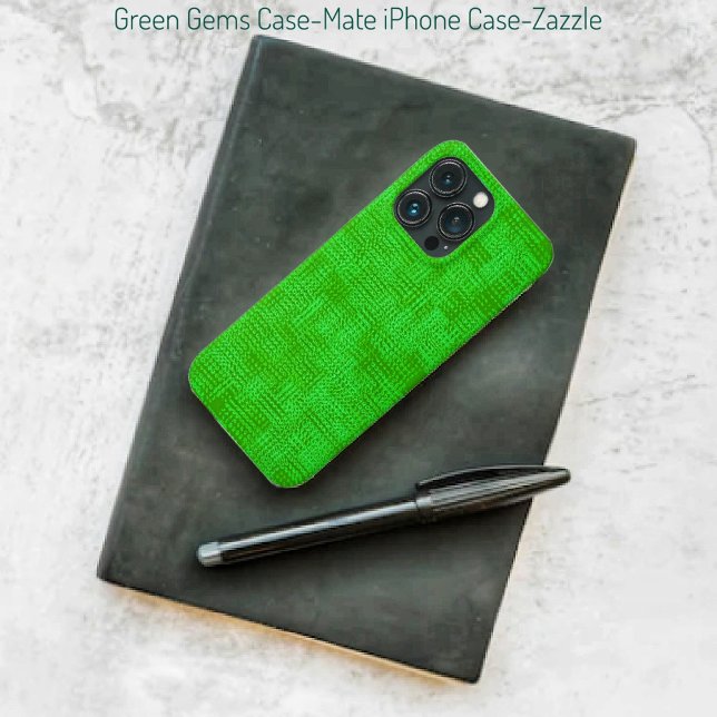 Green Gems Case-Mate iPhone Case (Creator Uploaded)