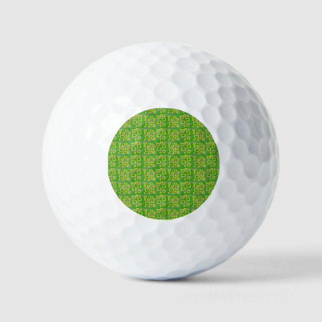 Green Geometric Golf Balls (Front)