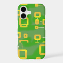 Green Geometric iPhone / iPad case