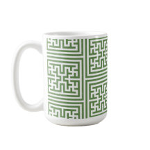 Green Geometric Mug