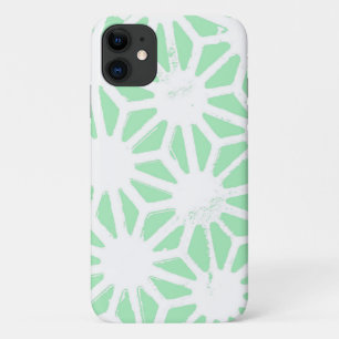 Green geometric pattern iPhone 11 case