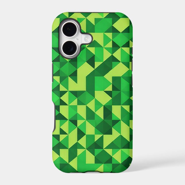 Green Geometric Pattern St Patrick's Day (Back)