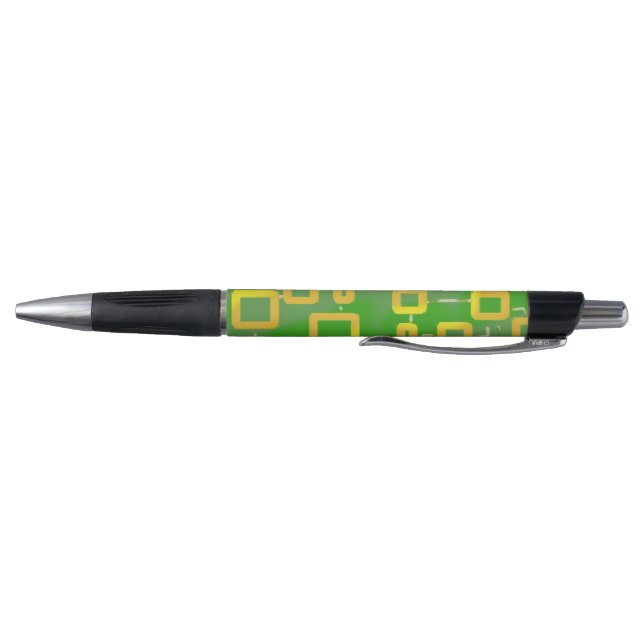 Green Geometric Songwriting Pen (Bottom)
