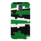 Green Geometric Striped