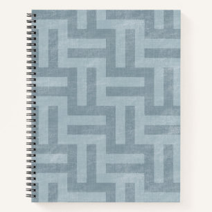 Green Geometric Stripes Notebook