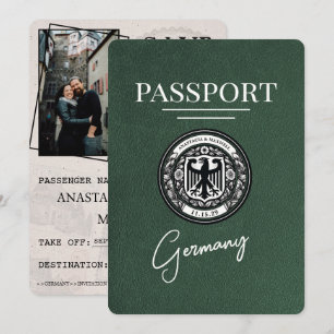 Green Germany Passport Save The Date