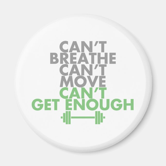 Green "Get Enough" Magnet (Front)