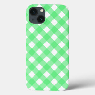 Green gingham Case-Mate iPhone case