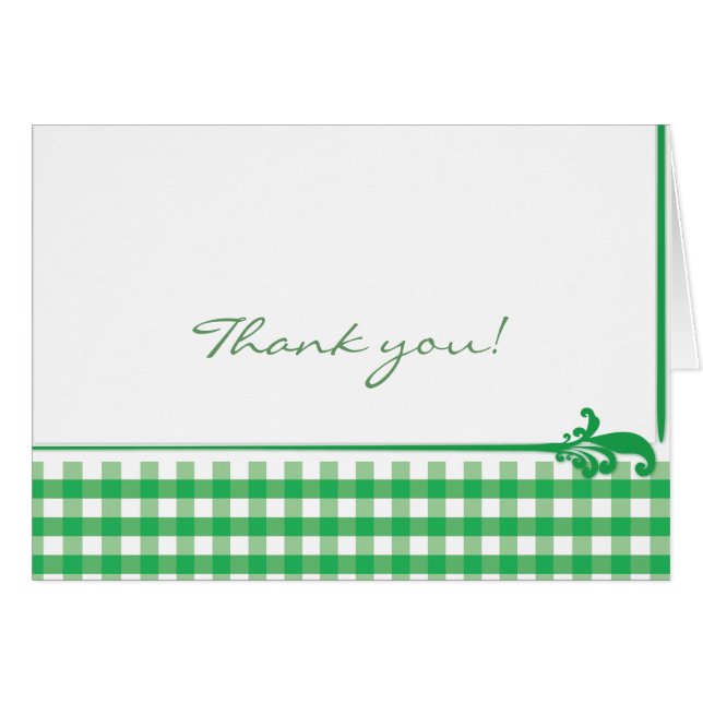 Green Gingham Check Pattern (Front Horizontal)