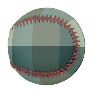 Green Gingham Check Plaid Design Baseball